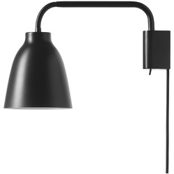 Fritz Hansen - Caravaggio Wandleuchte Read matt, schwarz