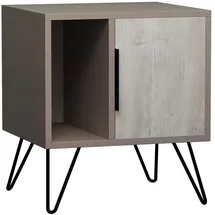 Livetastic Nachtschrank Glynn 50 x 60 x 42 cm Mokka