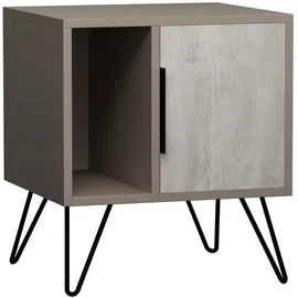 Livetastic Nachtschrank Glynn 50 x 60 x 42 cm Mokka
