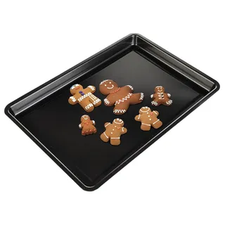 Koopman International B.V. Backblech OVEN, Schwarz | Stahl | 41 x 28 cm