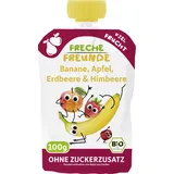 Erdbär Freche Freunde Freche Freunde Quetschie Banane, Apfel, Erdbeere & Himbeere bio