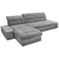 sit&more Ecksofa »Pale L-Form«, inklusive Kopfteilverstellung, wahlweise mit Bettfunktion, grau