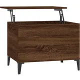 vidaXL Couchtisch Höhenverstellbar Wohnzimmertisch Beistelltisch Sofatisch Teetisch Kaffeetisch Tisch Braun Eichen-Optik 60x44,5x45cm Holzwerkstoff