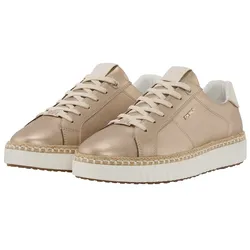 TOM TAILOR Damen Sneaker im Metallic-Look, gold, Uni, Gr. 37