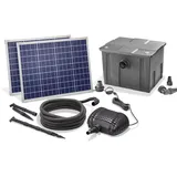 esotec Solar Teichfilterset 100/3400, Teichfilter Komplettset mit Pumpe 3400l/h, Gartenteich Außenfilter, mehrere Programm-Modi, Teichpumpe Förderhöhe 3m, IP68 101081