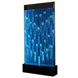 Xlmoebel Zimmerbrunnen Neu gestaltete beleuchtete Wasserwand mit LED-Wasserblasen Wandpaneel, (Water Wall), Hergestellt in Europa weiß