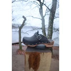 Sanita Wood-Kristel Open Clog Black Gr.37 - Grau - 37