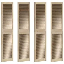 vidaXL Schranktüren pcs Braun 170 x 39.5 x 2.1 cm Massivholz Kiefer