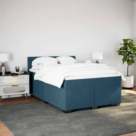vidaXL Boxspringbett 140 x 200 cm Blau