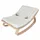 Lemodo Babywippe Holz natur mit 5 cm starker, abnehmbarer Baumwollauflage