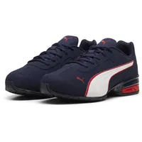 Puma Unisex Tazon 7 Evo Road Running Shoe, Navy-for All Time Red, 43 EU