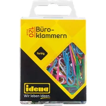 IDENA Büroklammern, ummantelt, 120 Stück