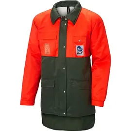 KOX Woodix Schnittschutzjacke mit Bauchschutz SignalOrange/Grün Größe 50/52