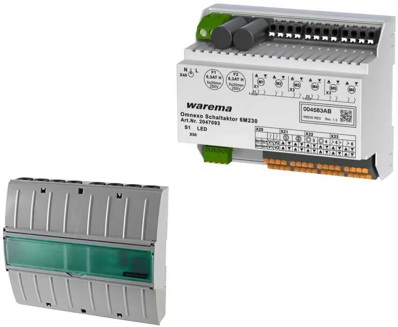 Warema Omnexo Schaltaktor 6M230 AP/REG (Ausführung: 6M230 REG (Reiheneinbau)) - 2047093