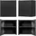 [en.casa] Hängeschrank Skelbolu 30x30x19 cm Schwarz [en.casa]