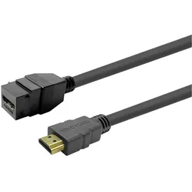 Vivolink HDMI-Kabel Keystone HDMI Female to Male 1 m Schwarz