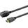 Vivolink HDMI-Kabel Keystone HDMI Female to Male 1 m Schwarz