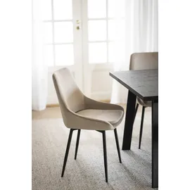 Rowico Polsterstuhl Sierra Stoff beige 2er Set