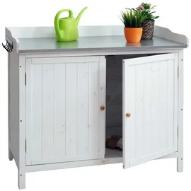 Proregal Gartenschrank 1,04 x 0,86 m Weiß