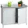 Proregal Gartenschrank 1,04 x 0,86 m Weiß