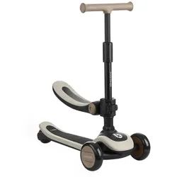 Kikkaboo Kinderroller 2 in 1 Treo Laufrad, Sitz, faltbar, Lenkerhöhe verstellbar beige