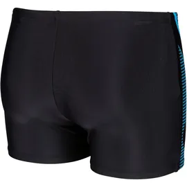 Arena Badeshorts SWIM SHORT GRAPHIC Black-Turquoise 7