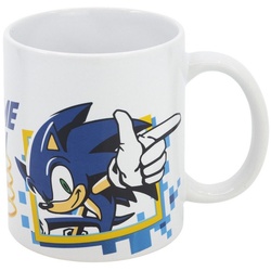 Sonic The Hedgehog Tasse Sonic the Hedgehog Kaffeetasse Teetasse Geschenkidee 330 ml, Keramik bunt