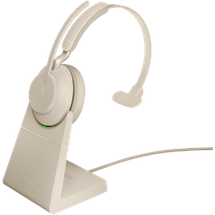 JABRA Evolve2 65 USB-C UC Mono beige mit Ladestation