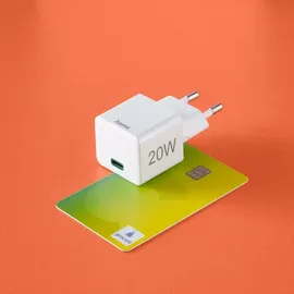 Hama Schnellladegerät, USB-C, 20W, weiß (201650)
