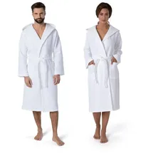 Möve Bademantel Piquée Weiß XL