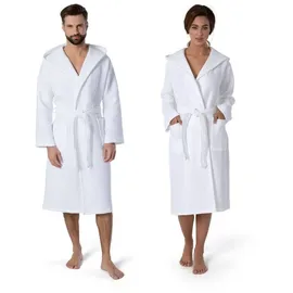 Möve Bademantel Piquée Weiß XL