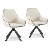 Vichy Vichy, Sessel, Loungesessel Eleganza, Beige, 2er Set