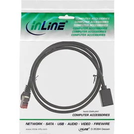 InLine Patchkabel-Verlängerung, S/FTP (PiMf), Cat.6, halogenfrei, 0,5m