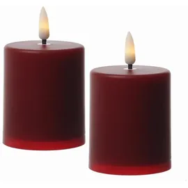 MARELIDA LED Mini Kerzen 10 cm rot 2 St.
