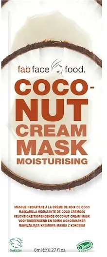 Fab Face Food Facemasks Moisturising Coconut Cream Mask