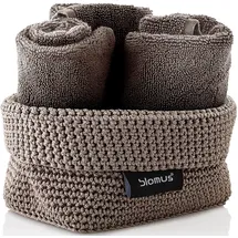 BLOMUS Häkelkorb TELA 15 x 15 x 8 cm taupe