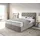 DeLife Boxspringbett Dream-Great 140x200 cm Mikrofaser Beige mit TFK Matratze und Visco Topper - Beige