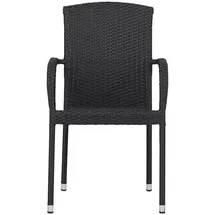 VCM Anita Gartenstuhl 63 x 63 x 88 cm schwarz 1 St.