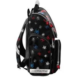 PASO Schulranzen, Schultasche für Jungen, Klassen 1-3 SPIDERMAN SP26FF PASO - Schwarz/Rot