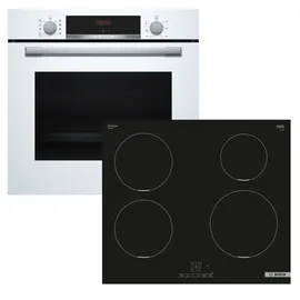 Bosch Backofen-Set EcoClean + Induktionskochfeld Booster autark 60cm