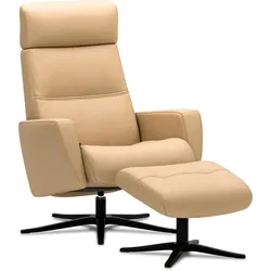 Relaxsessel Space mit Hocker Prime Latte Lieferung mit Montage