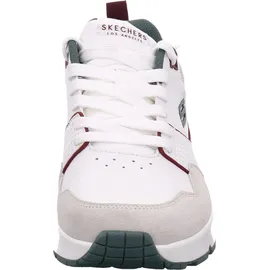 SKECHERS UNO Retro One Herren Weite E Weiß/Grün/Burg Tri 44