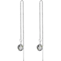 Elli Elli Kolczyki Kette Kugel Kristalle Eleganz Silber Ohrringe   Damen 