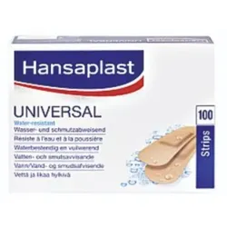 Hansaplast Pflaster Universal 1,9 x 7,2cm hautfarben 4005800282027 Hansaplast 100 Stück