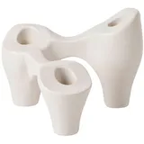 Broste Copenhagen Kerzenleuchter Laia Keramik Beige