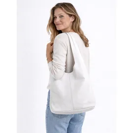 COLLEZIONE ALESSANDRO White Schultertasche Leder Weiß