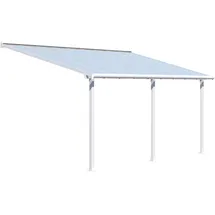 CANOPIA Terrassenüberdachung Olympia 5,46 x 2,95 m weiß