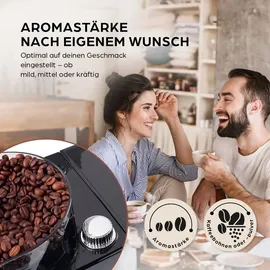 Barista Kaffeemaschine mit Mahlwerk Touchdisplay & Timer