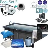 Gre Avantgarde Rechteckbecken Set 326 x 186 x 96 cm inkl. Sandfilteranlage