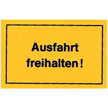 siebdruck jäger Schild 250 x 150 mm Gelb